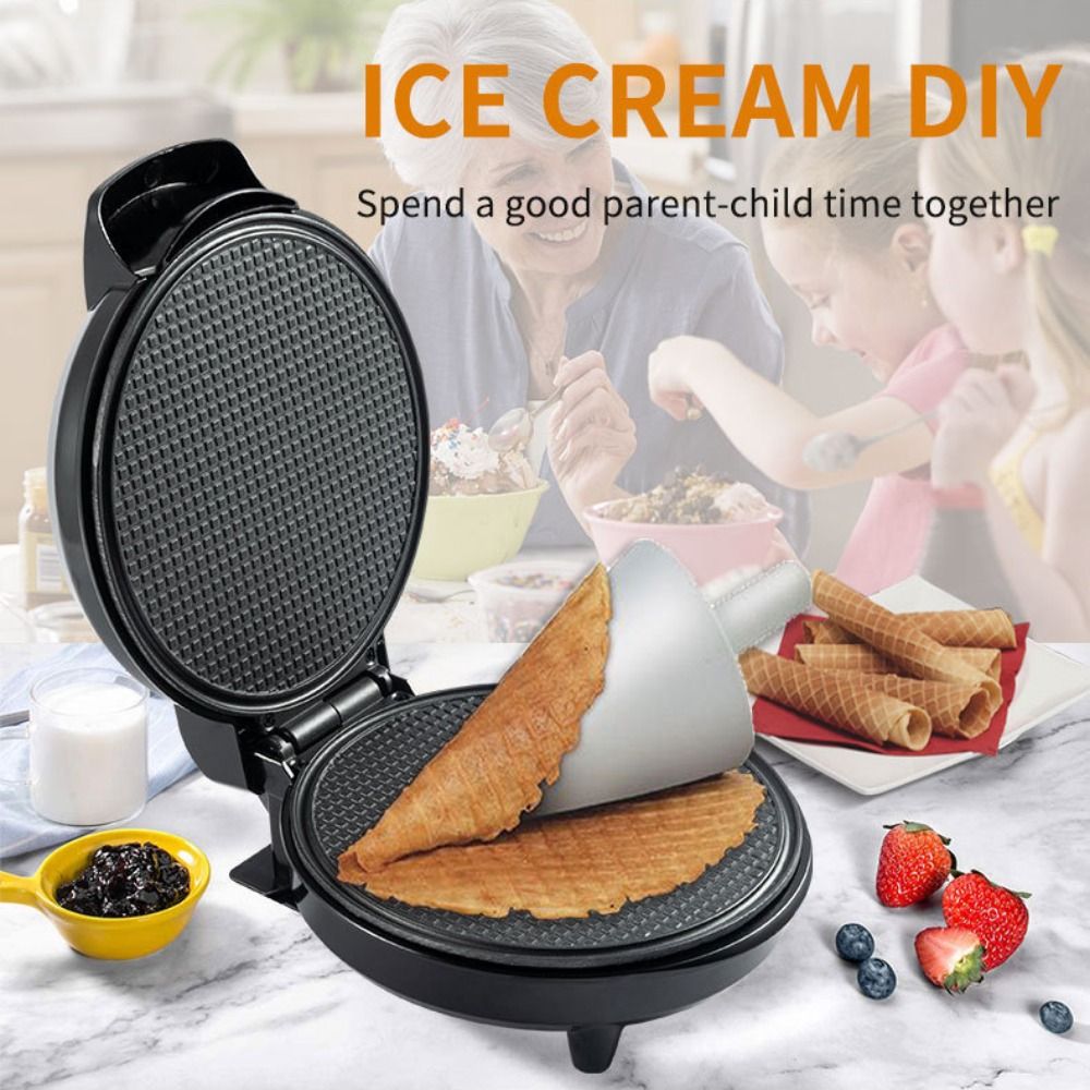 Waffle Cone Maker - Anti-aanbak ijsconemachine, makkelijk te reinigen eierrolmachine,