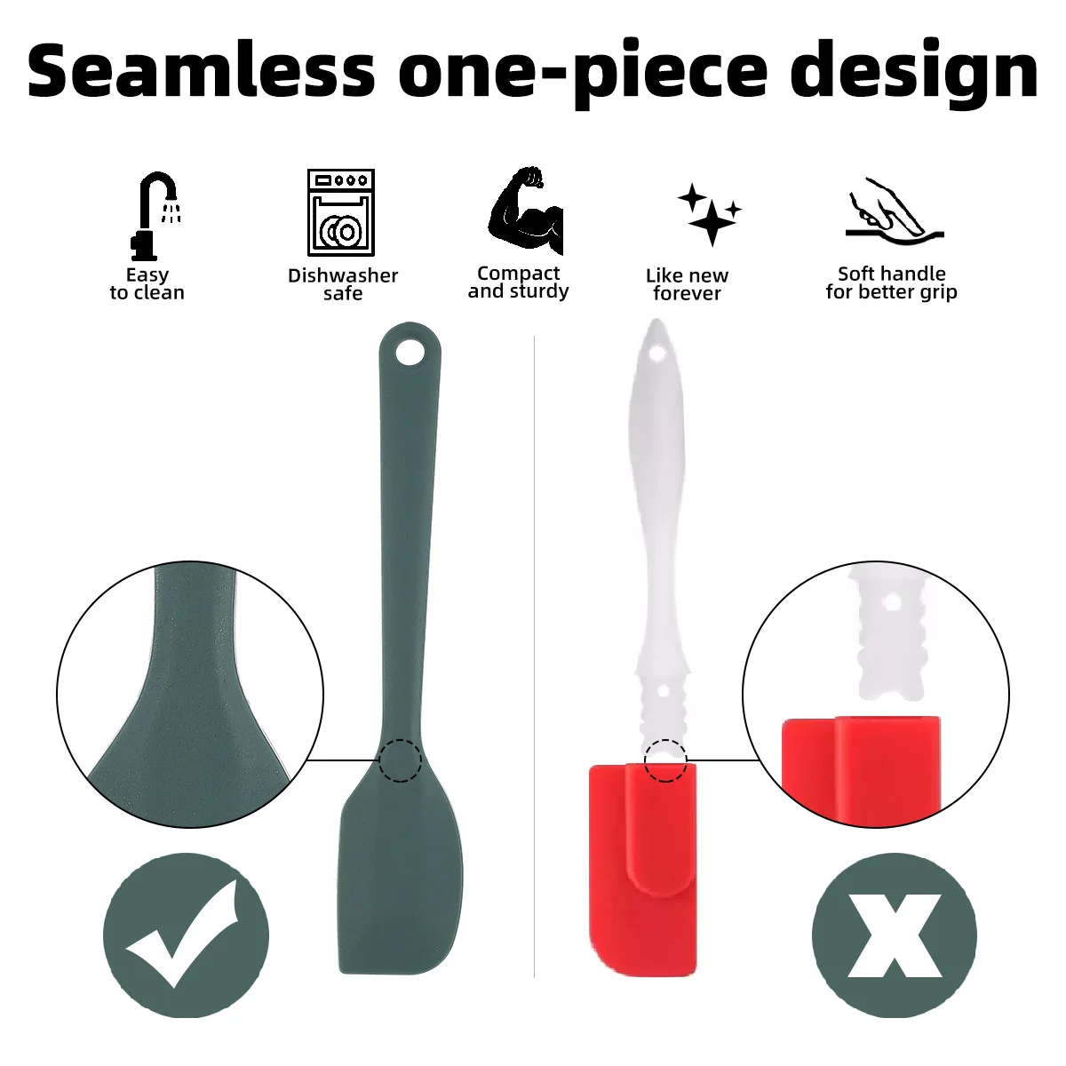 Siliconen bakgereedschapset 6- - Okonomiyaki Spatula recensie en prijs